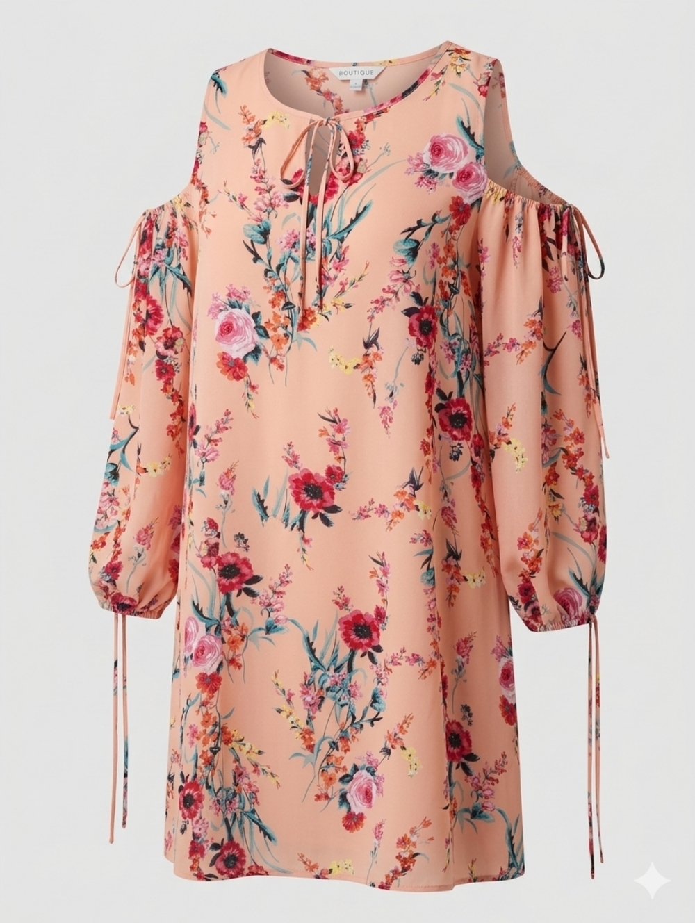 Floral Cold Shoulder Dress
